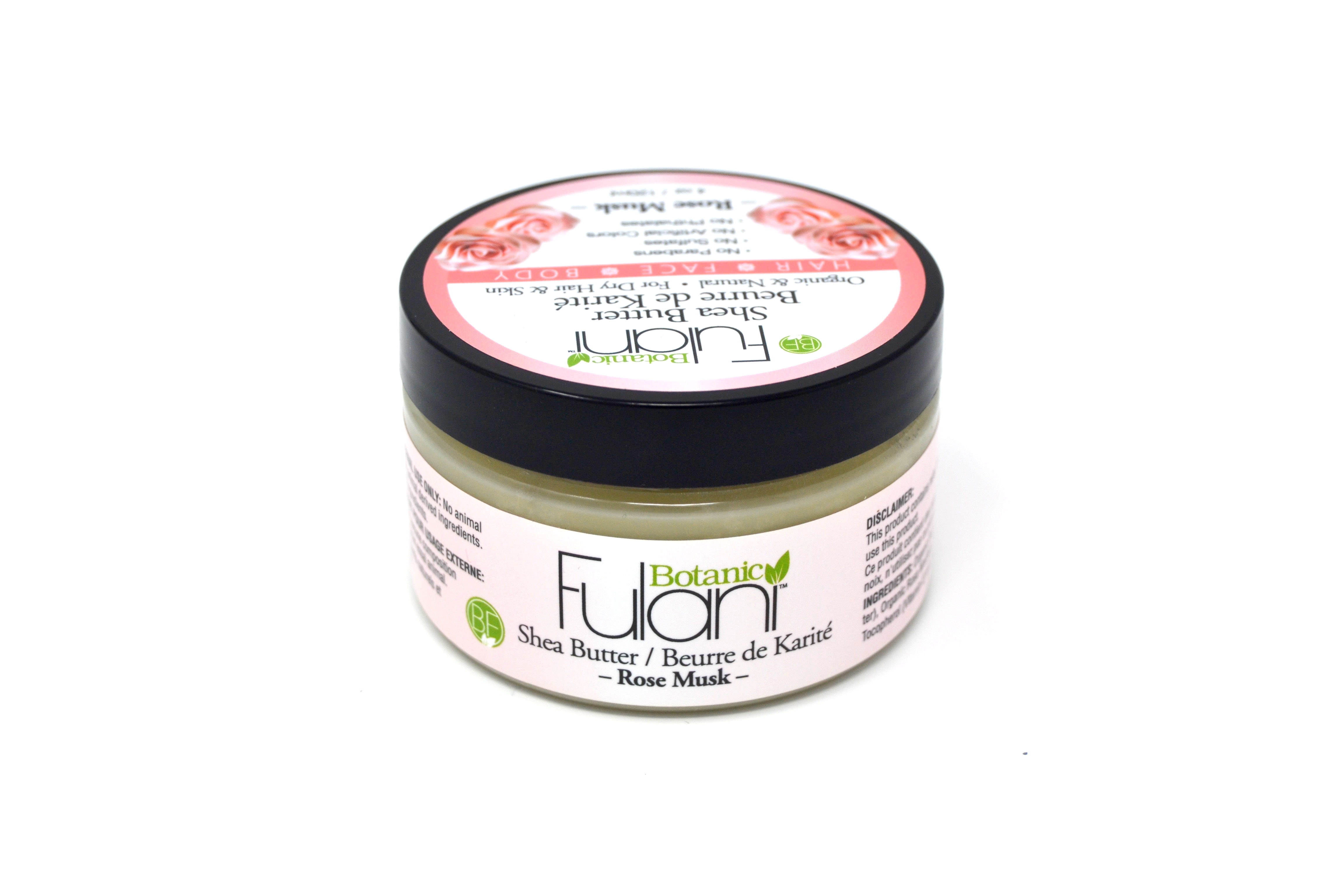 Rose Musk Shea Butter/ Beurre de Karité – Botanic Fulani